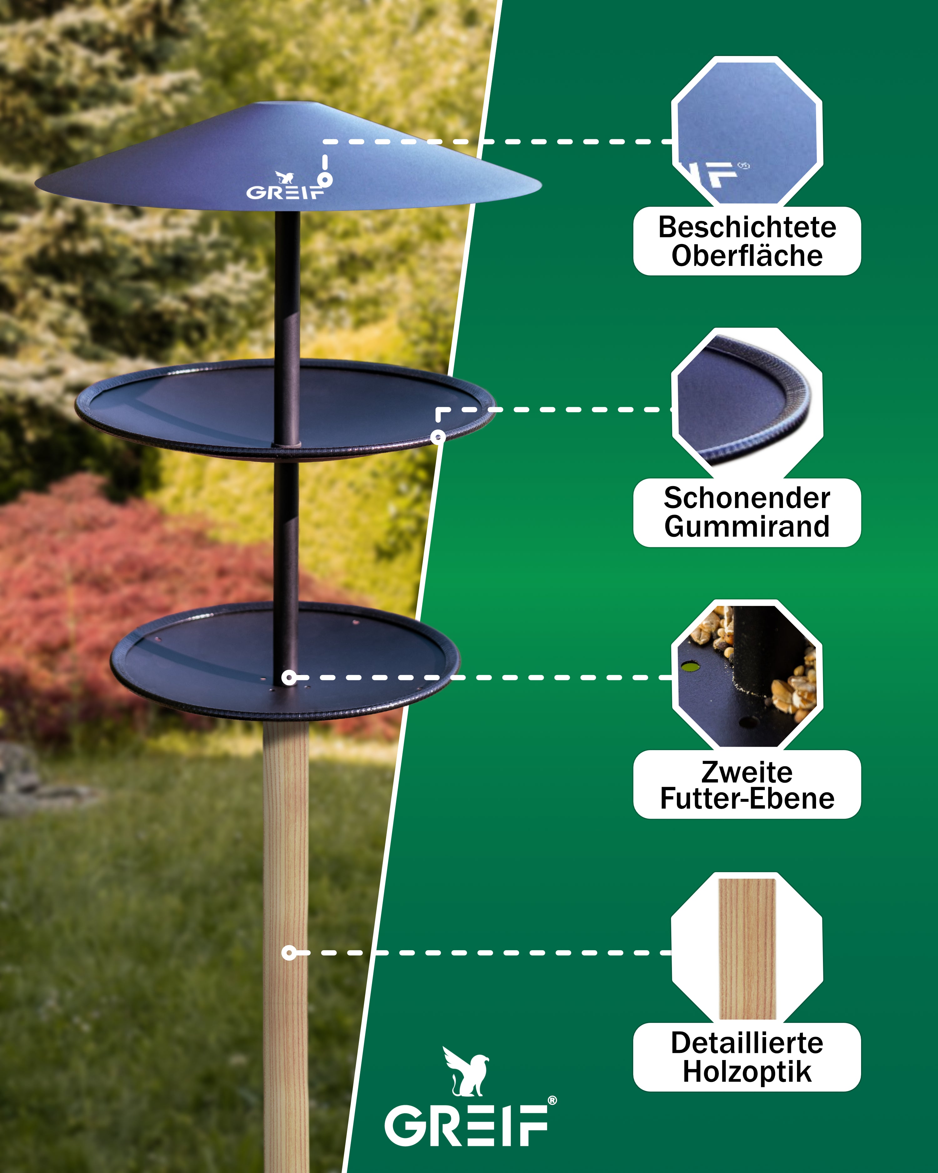 2in1 Vogelhaus und Vogeltränke